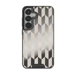 Etiquette - Samsung Galaxy S25 Plus Case, Elite Mirror Dark (Magnetic) / Silver