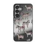 Wild Spirit - Samsung Galaxy S25 Plus Case, Elite Mirror Dark (Magnetic) / Silver