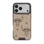 Taurus - iPhone 17 Pro Max Case, Elite Dark (MagSafe) / Silver / Beige