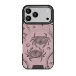 Cancer - iPhone 17 Pro Max Case, Elite Dark (MagSafe) / Silver / Pink