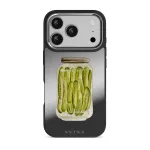 Pickled - iPhone 17 Pro Case, Elite Mirror Dark (MagSafe) / Silver