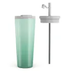 Minted - Travel Mug, 700 ml / Flap & Straw Set