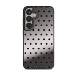 Red Velvet - Samsung Galaxy S25 Case, Elite Mirror Dark (Magnetic) / Gold