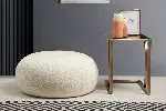 Pouf Hanah Home Tina, kimp valge, 55 x 55 x 35