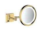 Hansgrohe AddStoris &ndash; seinale kinnitatav kosmeetikapeegel LED-valgustusega, poleeritud kuldne 41790990