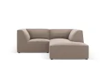 Leather Imitation Modular Right Corner Sofa, "Siena", 3 Seats, 186x180x69 Made in Europe