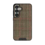 Favorite Coat - Plaid Samsung Galaxy S25 Plus Case, Elite Dark (Magnetic) / Gold