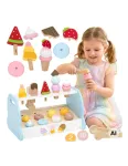 VIGA Wooden Blue Ice Cream Parlor