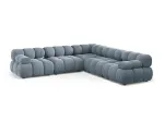 Velvet Symmetrical Corner Sofa, "Bellis", 5 Seats, 282x282x70 Made in Europe