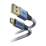 00178289 USB-kaabel 1,5 m, USB 2.0, USB A &ndash; Micro-USB B, sinine