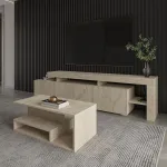 Kohvilaud, Hanah Home, travertiin, 90 x 35 x 44,8