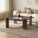 Kohvilaud, Hanah Home, Lotus Venezia Walnut, 117 x 35 x 117