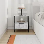 &Ouml;&ouml;kapp, Hanah Home, Carrara marmor, 45 x 50 x 40