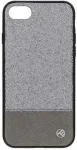 "Synthetic Leather Glitter II Back Case iPhone 8" Silver