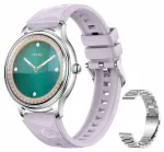 L28 Silver/Purple + Silver Steel Strap