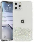 "Glue Glitter Silicone Case iPhone 13 Pro Max" Transparent