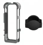 Metal magnetic frame with silicone lens cover for Insta360 X5