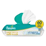 Pampers Aqua Soft Touch Niisked Beebisalvr&auml;tid, 60 Niisket Salvr&auml;tikut