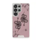 Gemini - Samsung Galaxy S25 Ultra Case, Elite Light (Magnetic) / Silver / Pink