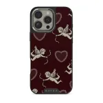 Lovestruck - iPhone 16 Pro Case, Elite Dark (MagSafe) / Silver