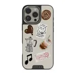 Oat Milk Please - iPhone 16 Pro Case, Elite Dark (MagSafe) / Silver