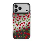 Afternoon Treat - Cherry iPhone 17 Pro Max Case, Elite Mirror Dark (MagSafe) / Silver