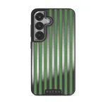 Peppermint - Samsung Galaxy S25 Case, Elite Mirror Dark (Magnetic) / Silver