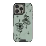 Gemini - iPhone 16 Pro Case, Elite Dark (MagSafe) / Silver / Turquoise