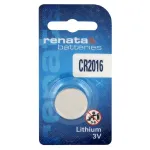 Aku &ndash; Renata CR2016 3 V liitium-nupupatarei 104 mAh