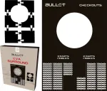 Ruudukujuline darts-sihtm&auml;rgi &auml;&auml;ris &bdquo;Bullet&ldquo;, 6 osa, EVA-vaht, must