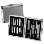 Three-seven Manicure set Silver case - 11 tools