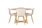 S&ouml;&ouml;gilaud Yakidon, Tamm MDF + 4 tooli Lilja Tamm/Beige