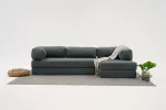Nurgadiivan, Hanah Home, mugav, roheline, 290 x 75 x 95