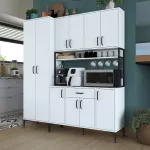 Mitmeotstarbeline kapp, Hanah Home, JE133, valge, 180 x 198,6 x 40
