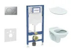 Geberit Duofix paigaldusmooduli komplekt, Alpha WC pehme sulguv kaanega ja Sigma01 loputusnupuga, mattkroom SANI11CD2102