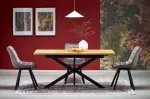 HOLTER extension table, top - gold oak, legs - black