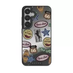 Open Late - Samsung Galaxy S25 Case, Elite Mirror Dark (Magnetic) / Gunmetal