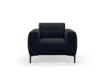 Velvet Armchair, "Lazio", 1 Seat, 87x85x85 Made in Europe