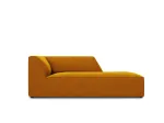 Velvet Chaise Longue Right, "Siena", 1 Seat, 93x181x69 Made in Europe