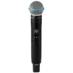 Shure SLXD2+/B58=-G65 &ndash; k&auml;sisaatja &bdquo;Beta58&ldquo; mikrofonikapsliga (470&ndash;606 MHz)