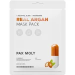 PaxMoly, Real Argan, Hydrating & Moisturising, Sheet Mask, Face, Day & Night, 25 ml