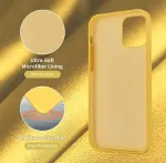 "Soft Silicone Case iPhone 12 Mini" Yellow