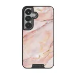 Morning Sunshine - Pastel Marble Samsung Galaxy S25 Plus Case, Elite Dark (Magnetic) / Silver