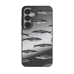 Del Mar - Samsung Galaxy S25 Case, Elite Mirror Dark (Magnetic) / Silver