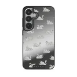 Evermore - Samsung Galaxy S25 Case, Elite Mirror Dark (Magnetic) / Silver
