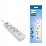 " Philips liigpingekaitse valge 3 pesa 2xusb 2m spn3032wa/60
