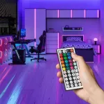Vention PAEWH silikoonist RGB-neon-LED-ribalint koos IR-kaugjuhtimispuldiga, 2 m, 6 W, USB 5 V, IP65
