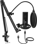 &bdquo;Fifine&ldquo; mikrofon: &bdquo;pop&ldquo;-mikrofonide komplekt, filter, kolmjalg T669 USB