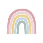 Little Dutch Fleece Wallpaper &acute;Rainbow Pink&acute; 300x280 cm