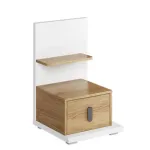 &Ouml;&ouml;kapp SIMI MS8PBH, alpivalge/naturaalne hikkoripuu